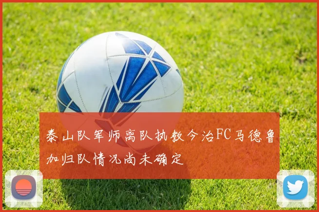泰山队军师离队执教今治FC马德鲁加归队情况尚未确定